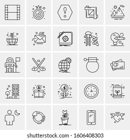 Set of 25 Universal Business Icons Vector