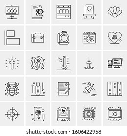 Set of 25 Universal Business Icons Vector