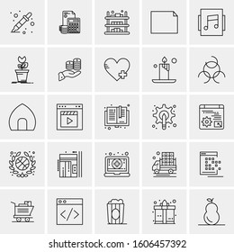 Set of 25 Universal Business Icons Vector