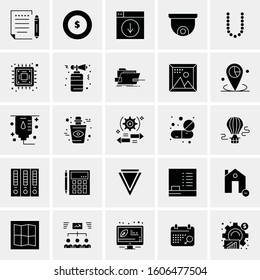 Set of 25 Universal Business Icons Vector