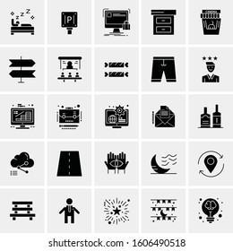 Set of 25 Universal Business Icons Vector