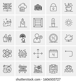 Set of 25 Universal Business Icons Vector