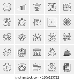 Set of 25 Universal Business Icons Vector