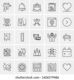 Set of 25 Universal Business Icons Vector