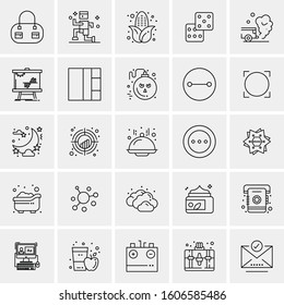 Set of 25 Universal Business Icons Vector