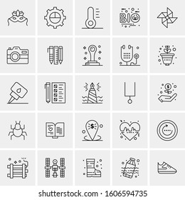 Set of 25 Universal Business Icons Vector