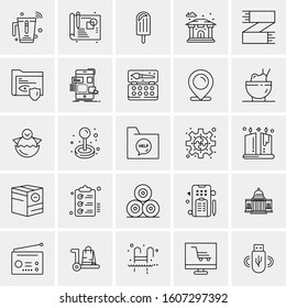Set of 25 Universal Business Icons Vector