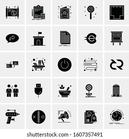 Set of 25 Universal Business Icons Vector