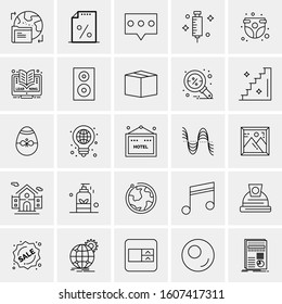 Set of 25 Universal Business Icons Vector