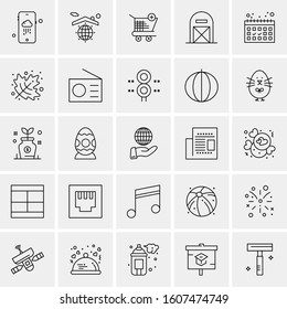 Set of 25 Universal Business Icons Vector