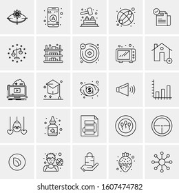 Set of 25 Universal Business Icons Vector