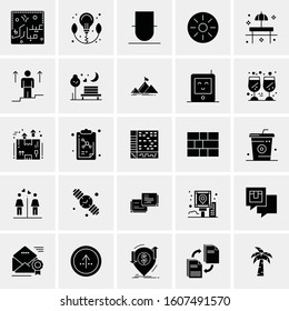 Set of 25 Universal Business Icons Vector