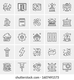 Set of 25 Universal Business Icons Vector