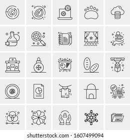 Set of 25 Universal Business Icons Vector