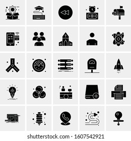 Set of 25 Universal Business Icons Vector