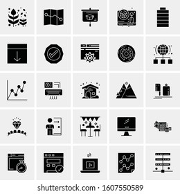 Set of 25 Universal Business Icons Vector