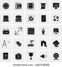 Set of 25 Universal Business Icons Vector