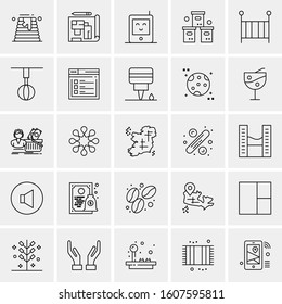 Set of 25 Universal Business Icons Vector