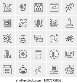 Set of 25 Universal Business Icons Vector