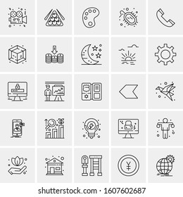 Set of 25 Universal Business Icons Vector