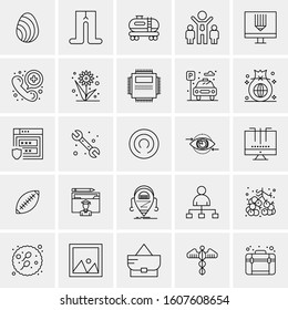 Set of 25 Universal Business Icons Vector