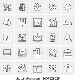 Set of 25 Universal Business Icons Vector
