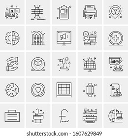 Set of 25 Universal Business Icons Vector