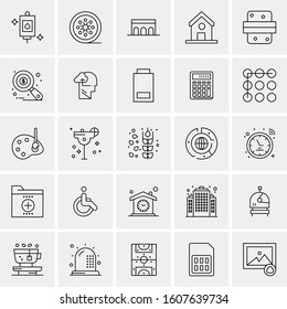 Set of 25 Universal Business Icons Vector