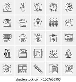 Set of 25 Universal Business Icons Vector