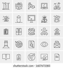 Set of 25 Universal Business Icons Vector