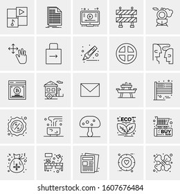 Set of 25 Universal Business Icons Vector