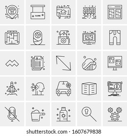 Set of 25 Universal Business Icons Vector