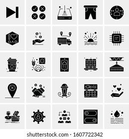 Set of 25 Universal Business Icons Vector