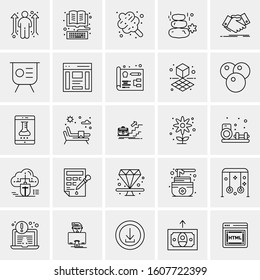 Set of 25 Universal Business Icons Vector