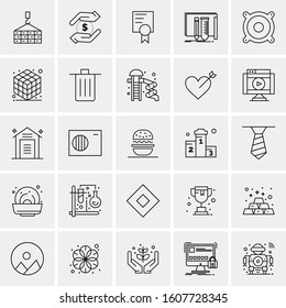 Set of 25 Universal Business Icons Vector