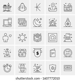 Set of 25 Universal Business Icons Vector