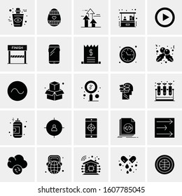 Set of 25 Universal Business Icons Vector