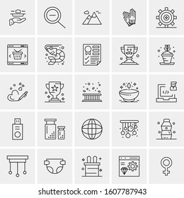 Set of 25 Universal Business Icons Vector