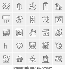 Set of 25 Universal Business Icons Vector