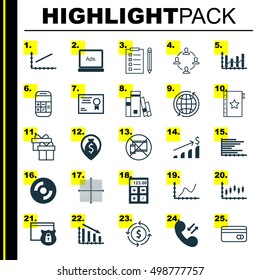 Set Of 25 Universal Editable Icons For Human Resources, Project Management And Airport Topics