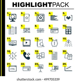 Set Of 25 Universal Editable Icons For Airport, Advertising And Computer Hardware Topics. Includes Icons Such As Personal Skills, Analysis, Shopping And More.
