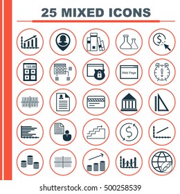 Set Of 25 Universal Editable Icons For Airport, Human Resources And SEO Topics. Includes Icons Such As Bars Chart, Money Trasnfer, Female Application And More.
