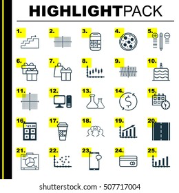 Set Of 25 Universal Editable Icons. Can Be Used For Web, Mobile And App Design. Includes Icons Such As Board, Pizza Meal, Growth And More.