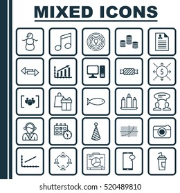 Set Of 25 Universal Editable Icons. Can Be Used For Web, Mobile And App Design. Includes Elements Such As Appointment, Dialogue, Questionnaire And More.