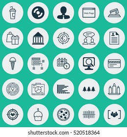 Set Of 25 Universal Editable Icons. Can Be Used For Web, Mobile And App Design. Includes Elements Such As Wax, Blank Cd, Dialogue And More.