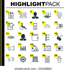 Set Of 25 Universal Editable Icons. Can Be Used For Web, Mobile And App Design. Includes Elements Such As Wallet, Investment, Focus Group And More.