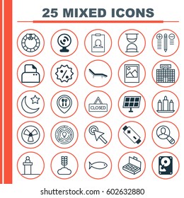 Set Of 25 Universal Editable Icons. Can Be Used For Web, Mobile And App Design. Includes Elements Such As Alkaline, Hdd, Garland. Set Of 25 Universal Editable Icons. Can Be Used For Web, Mobile And App Design. Includes Elements Such As Alkaline, Hdd, Garland.