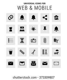Set of 25 Universal icons