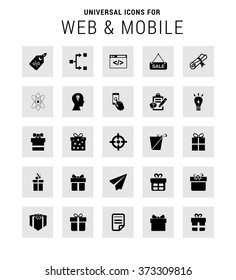 Set of 25 Universal icons