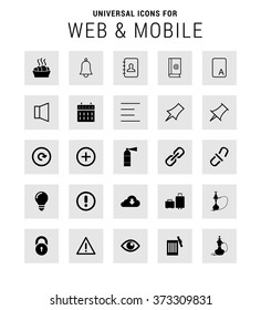 Set of 25 Universal icons